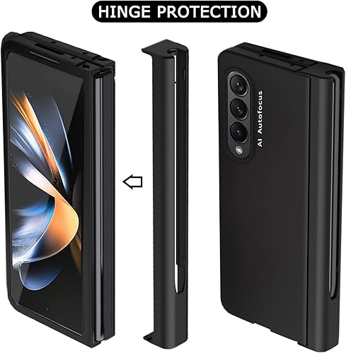 Miniatura 3 de NINKI Funda compatible con Galaxy Z Fold 4 con protección S Pen y bisagra, funda protectora completa con protector de pantalla frontal para Z Fold