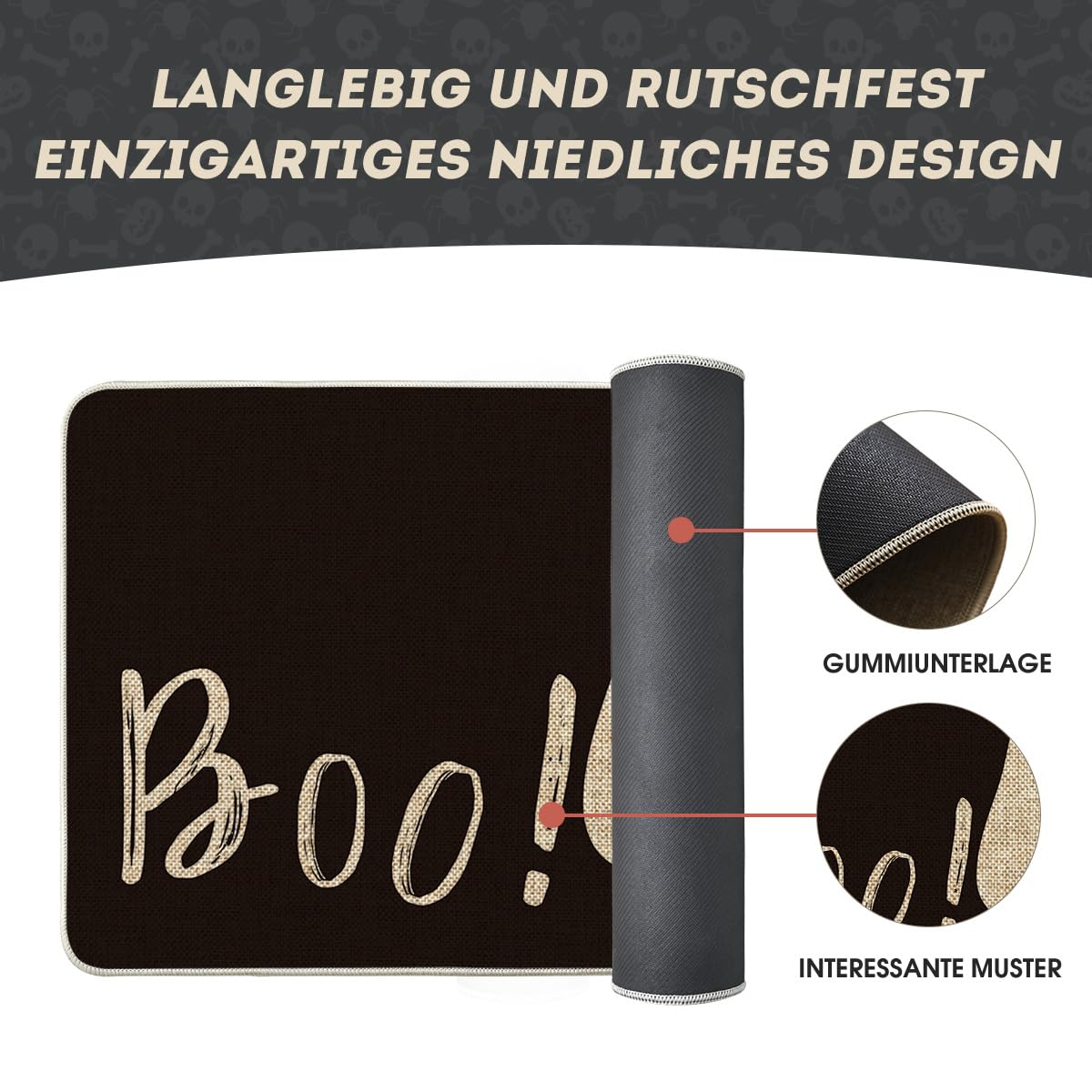 Artoid Mode Boo Spirit Paillasson D'Halloween - Décoration