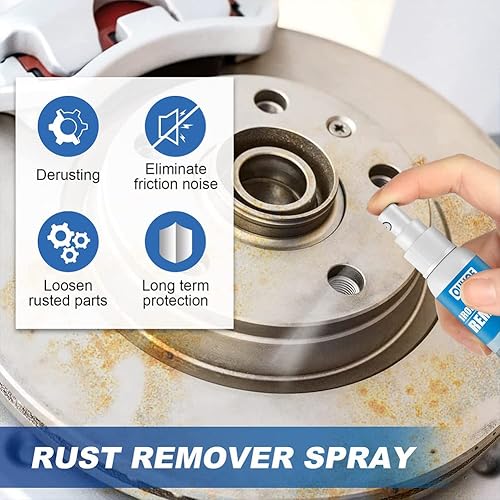 Miniatura 5 de RJDJ Ouhoe - Spray removedor instantáneo de óxido, removedor de óxido para automóvil, limpiador de pintura de metal, removedor de óxido, suministros