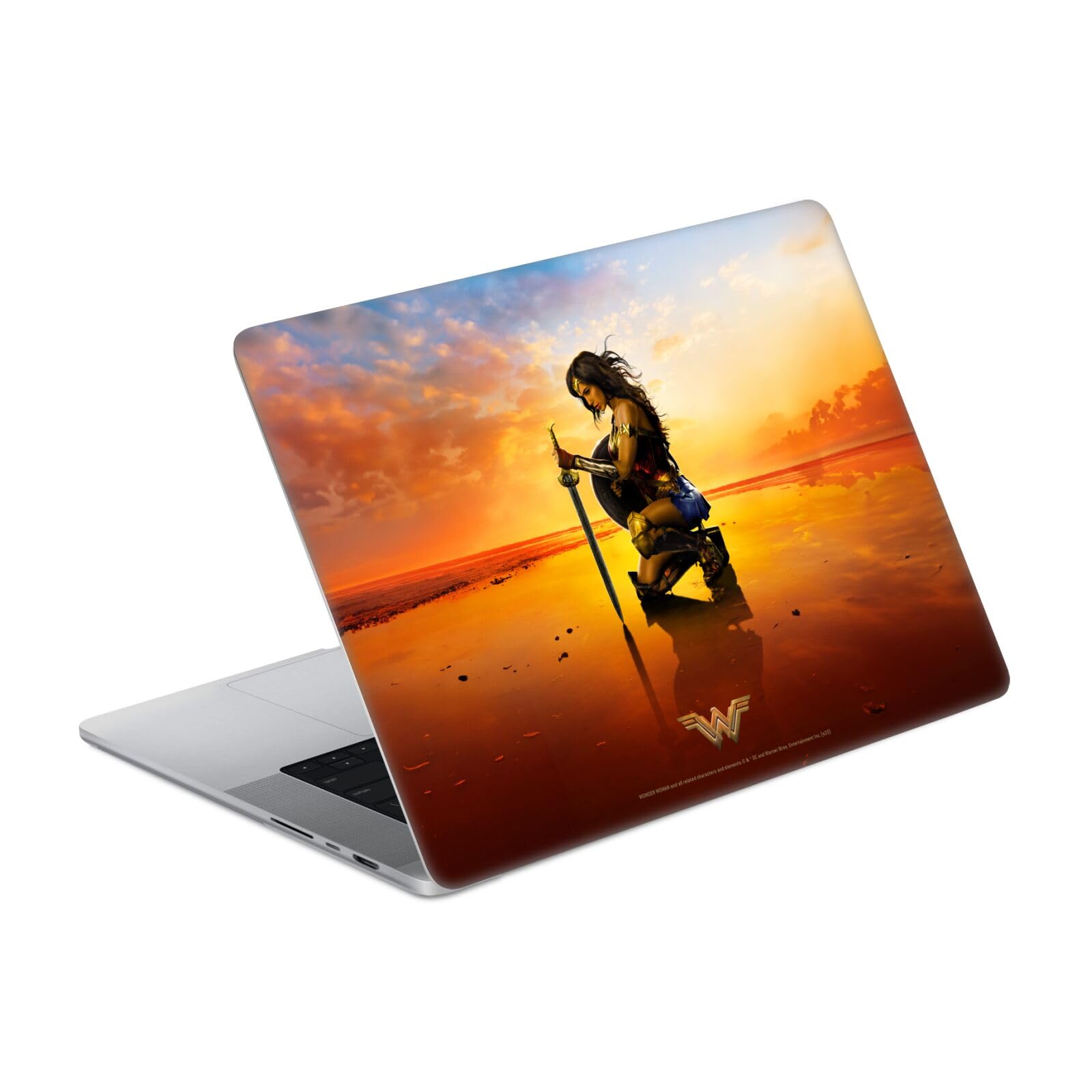 Autocollant MacBook Pro 14 A2442 Wonder Woman design vinyle ultra fin et résistant