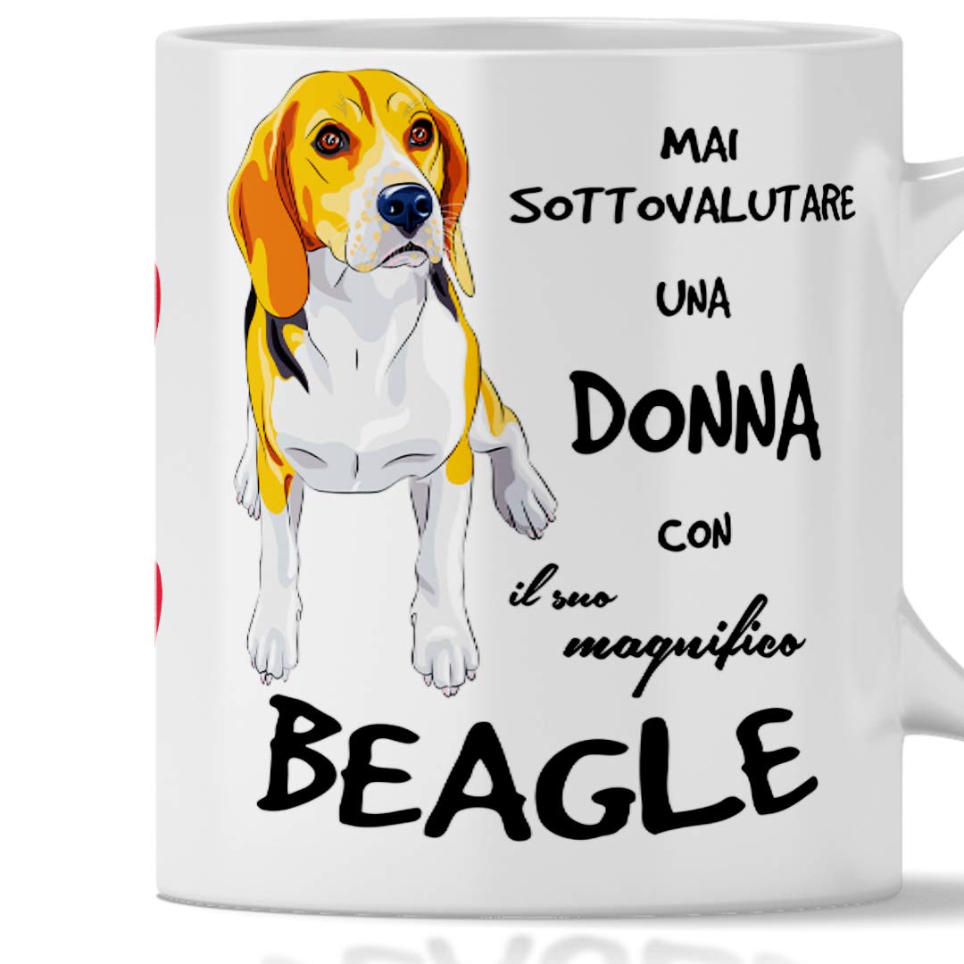 Tazza Da Caffè 325ml Con Cucciolo Beagle, Dalmata, Jack Russell – Ceramica Regalo