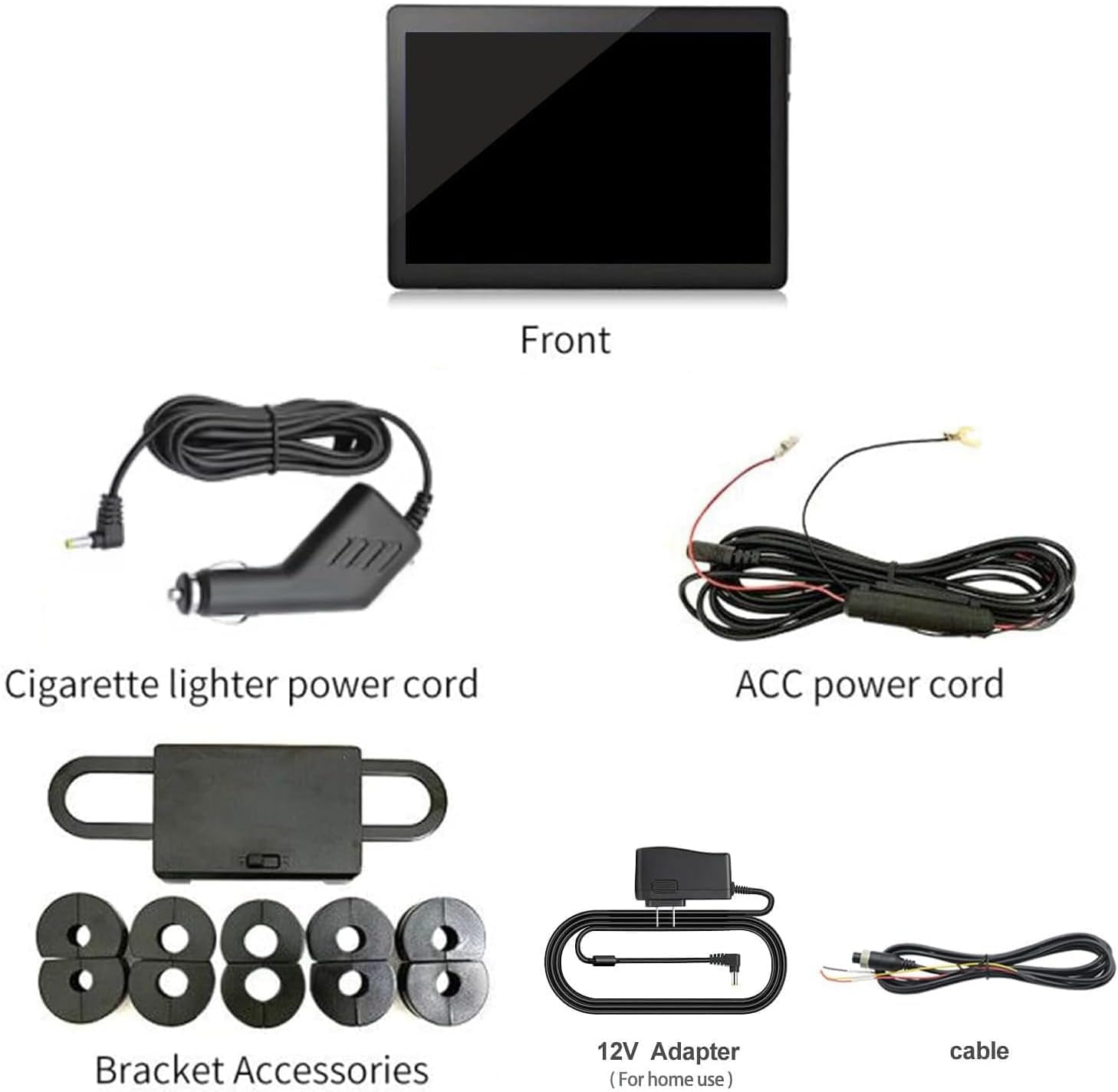 10.1 Inch Android 12 Portable Car TV Monitor for Back Seat Tablet With Wifi Touch Screen Support Phone Control with Bluetooth/USB/HDMI IN