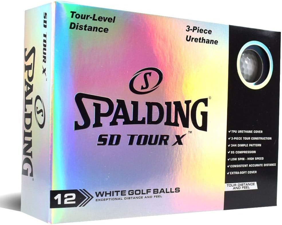 SpaldingSD Tour X 12 Ball Pack - White
