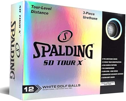 Amazon Spalding Sd Tour X 12ボールパック ホワイト Spalding スポルディング ゴルフボール