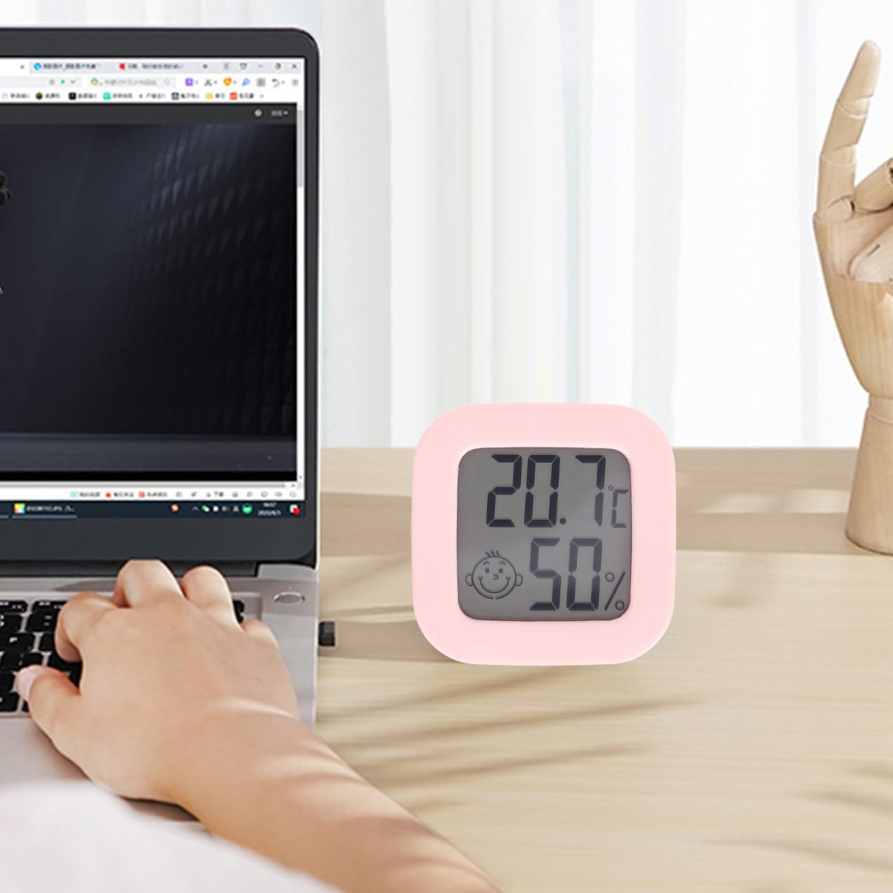 2 Ensembles Thermomètre Hygromètre Numérique Électronique Domestique Compteur De Température Moniteur De Température À Domicile Abdos Couleur Aléatoire 4 Pièces * 2
