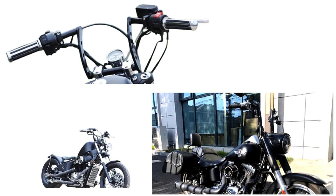 ハーレーロボハン Amazon | バイク用 1インチ(25.4mm) ハンドルバー ロボットハンドル
