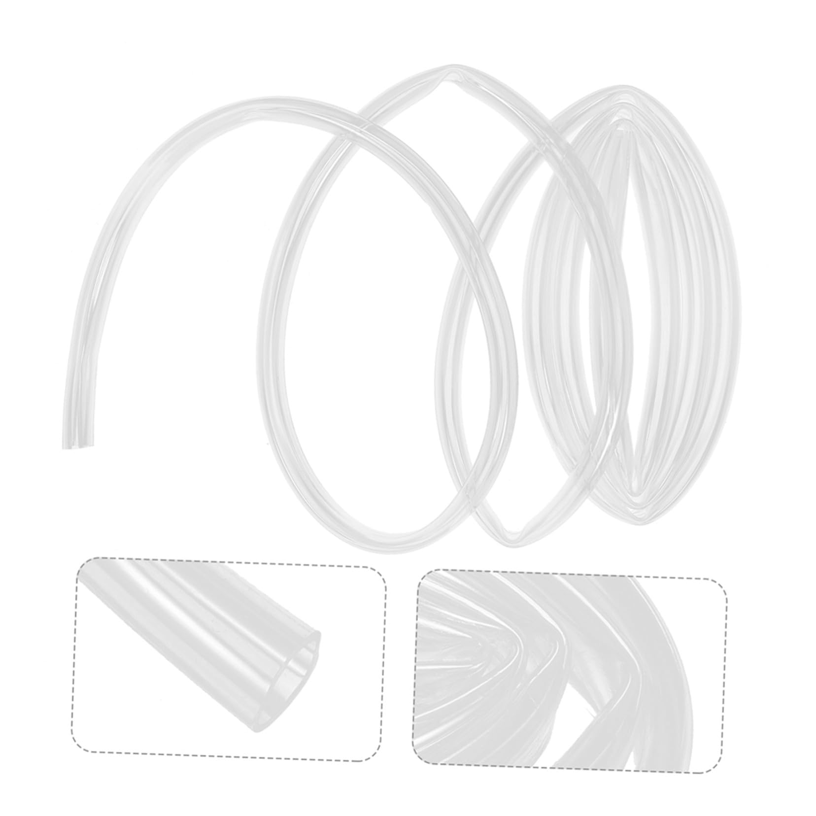 HOMSFOU 2 Set Tubicini Scarico Condensa Condizionatore con Connettore e Morsetto Tubo Scarico Acqua Condizionatore per Split e Unità Finestra Resistente e Facile da Installare