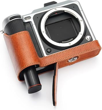 TP Original Handmade Genuine Real Leather Half Camera Case Bag Cover for Hasselblad X1D X1D II 50C Rufous color