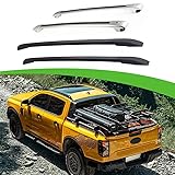 4Pcs Aluminum Fit for Ford Ranger T9 2023 2024+ Roof Rail Racks Crossbars Cross Bar Side Rail Bar Luggage Carrier