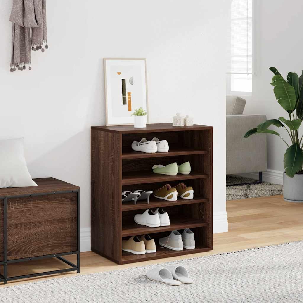 vidaXL Schoenenkast 60x35x70 cm bewerkt hout artisanaal eikenkleur vidaXL Schoenenkast 60x35x70 cm bewerkt hout artisanaal eikenkleur