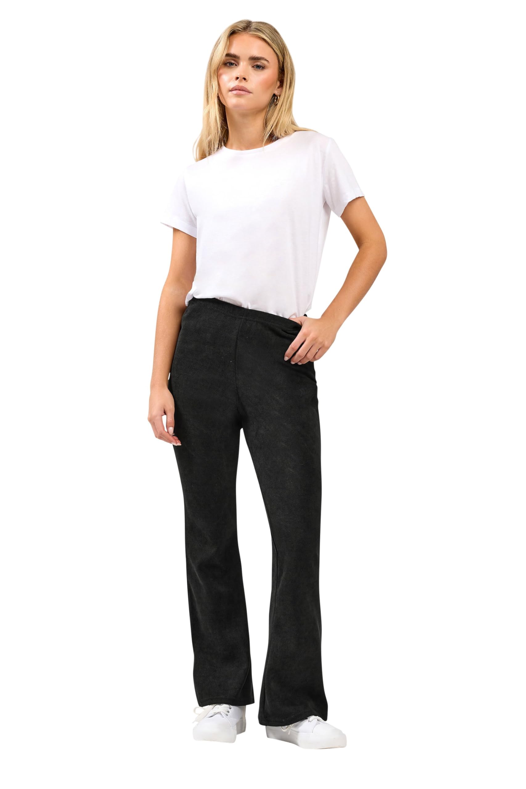 M&Co Petite Women's Cord Flare Trousers