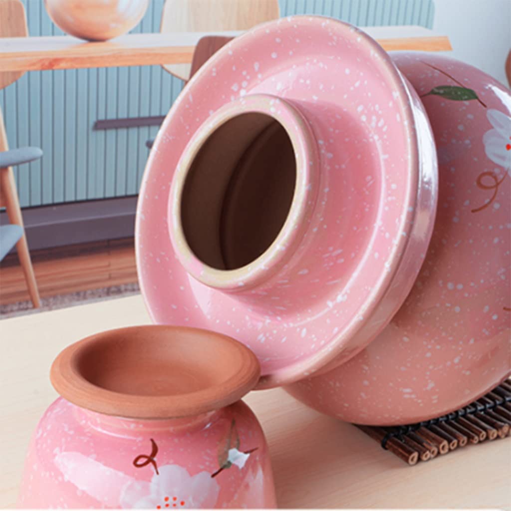 Barattoli for sottaceti in ceramica sani con coperchio a chiusura ermetica Barattoli for la fermentazione del contenitore for alimenti, for tavolo da pranzo Kimchi crauti sottaceti Verdure fermentate,