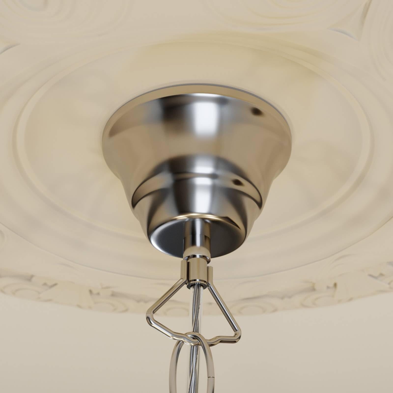 Lindby Kronleuchter Merida (Retro, Vintage Antik) in Transparent (5 flammig E14) - Pendelleuchte Hängelampe Lüster Lampe Deckenleuchte Deckenlampe Wohnzimmerleuchte