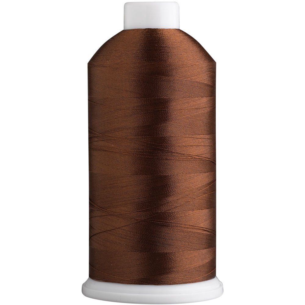 Superpunch SuperB Embroidery Thread 40wt, 5000 m Cone, Russet Brown 858
