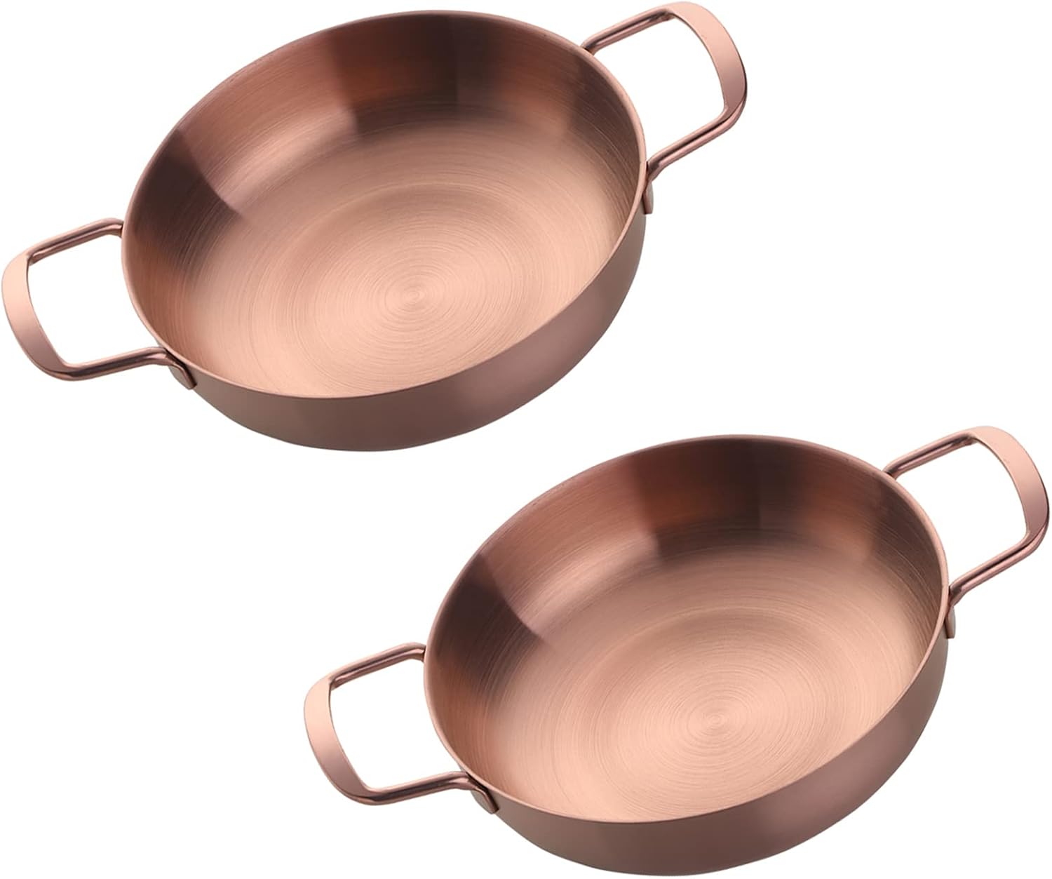 Stainless Steel Dinner Plates Set, 2 Pieces Rainbow Dessert Salad Plates Set Small Pot, Reusable Korean Ramen Bowl, 8.3 Inch Plate Kitchen Accessory For Camping, Home, Induction Cooker,Dishwasher Safe