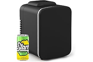 AstroAI Mini Fridge 2.0 Gen, 6 Liter/8 Cans, 2-in-1 Portable Cooler & Warmer