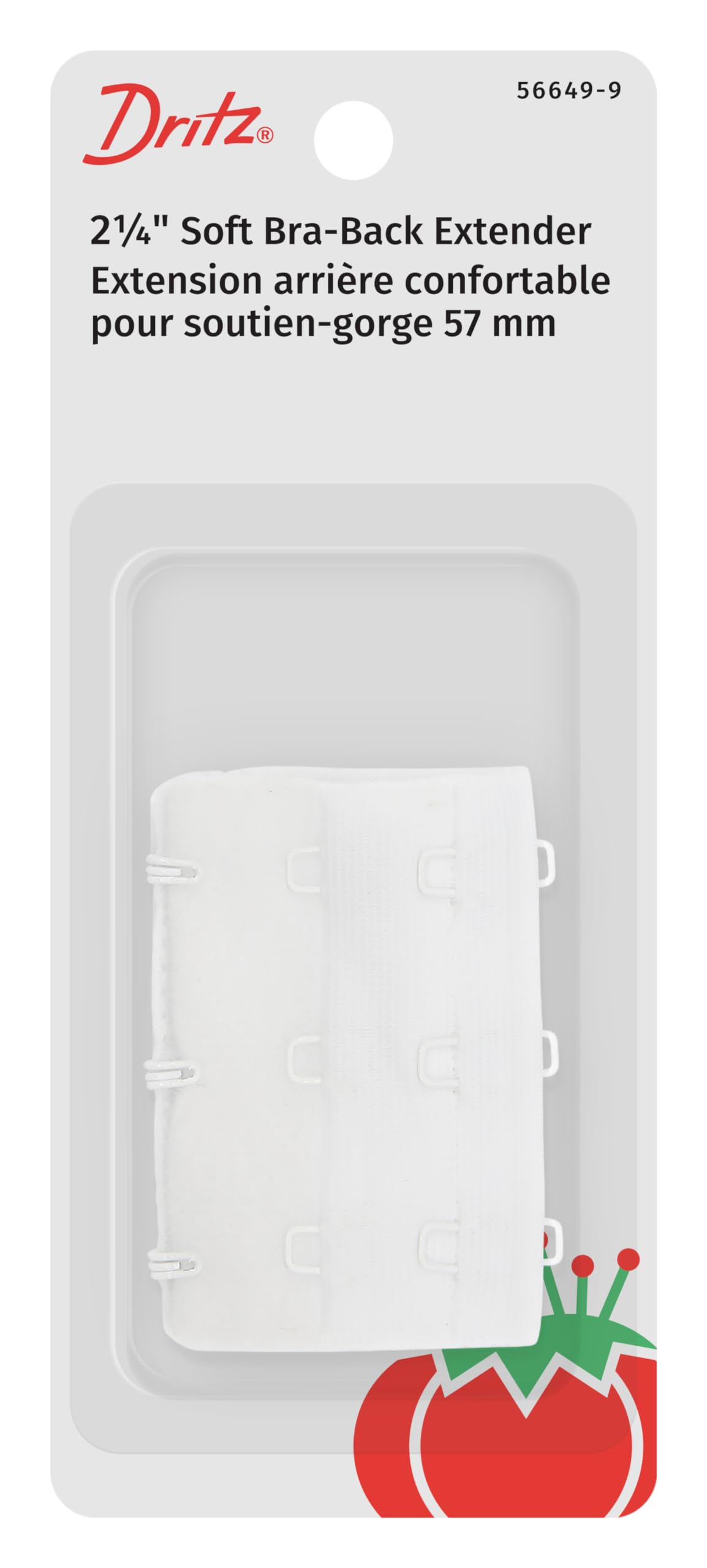 Dritz Soft Bra-Back Extender - White - 2 1/4"-picture-45