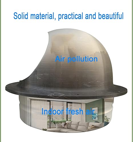 Miniatura 6 de MBROS Cubierta de rejilla de rejilla de rejilla de acero inoxidable, rejilla de ventilación, extractor redondo de acero inoxidable 304, cubierta