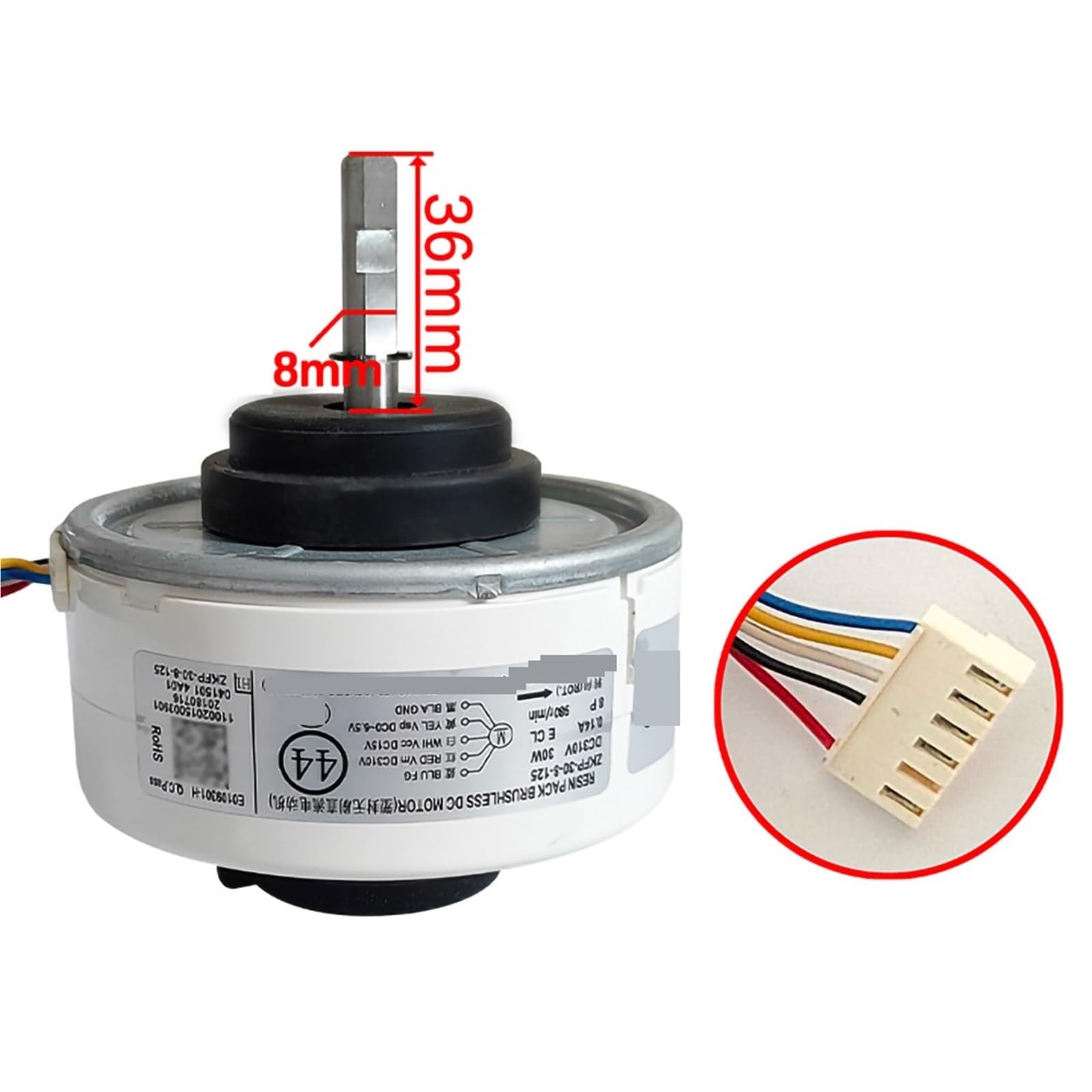 1 stücke Inverter Klimaanlage Innen Einheit ZKFP-30-8-125 DC310V 30W DC Fan Bürstenlosen Motor Klimaanlage Teile