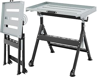 GOPLUS Mesa de Soldadura Ajustable e Inclinable con Altura Regulable