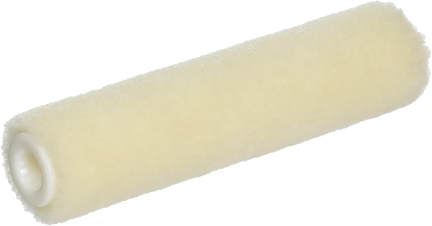 Linzer MR 500-2 0400 Mr500-2 Mini Roller, 1/8 in Nap, 4 in L, Velour-A Woven Wool Fabric Cover, White