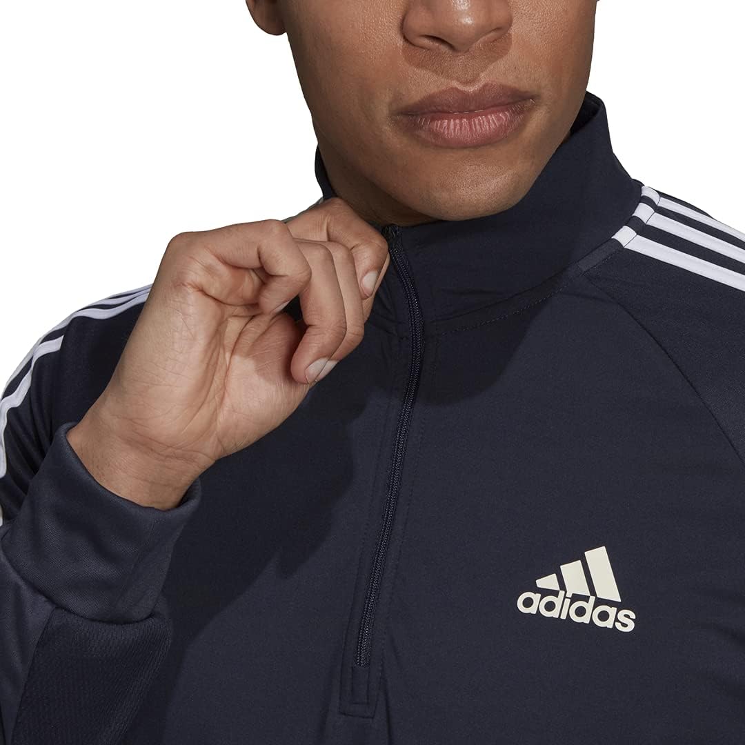 adidas mens Aeroready Sereno Cut 3-stripes Slim 1/4-zip Training TopJacket