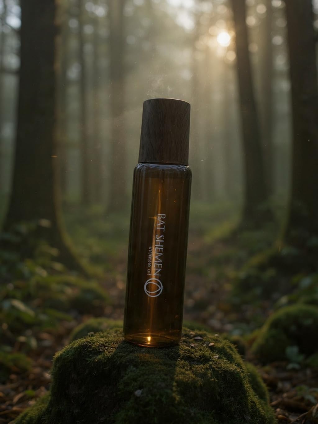 Bat Shemen Intimate Pure Oil Perfume, Rollerball Applicator, Glass Bottle with Cap (Oud De Vanille)