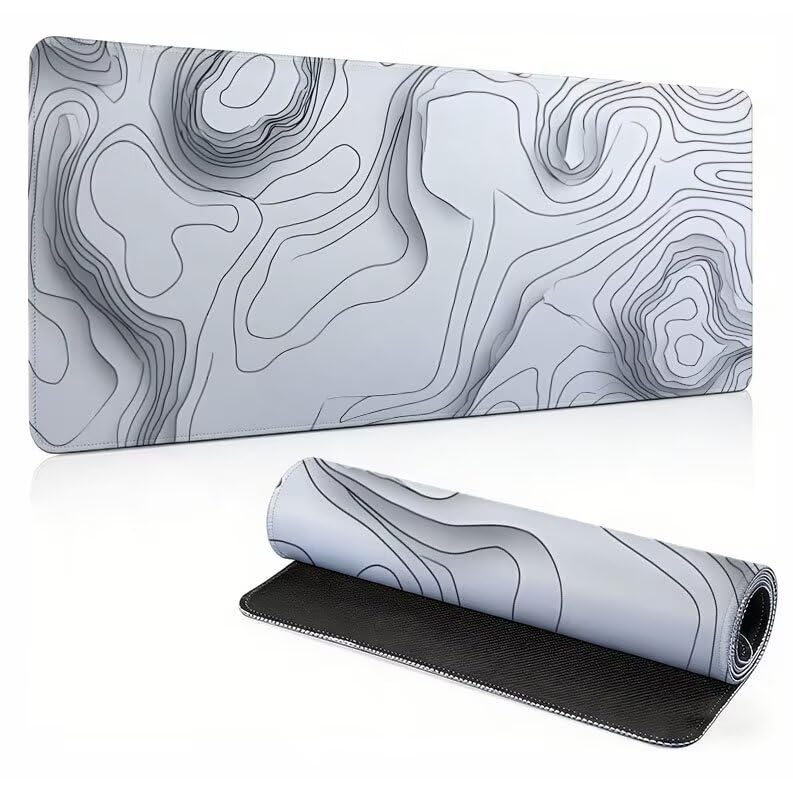 Tapis de souris gaming XXL grand tapis de bureau sous main 800x400mm pour gamer et personnel