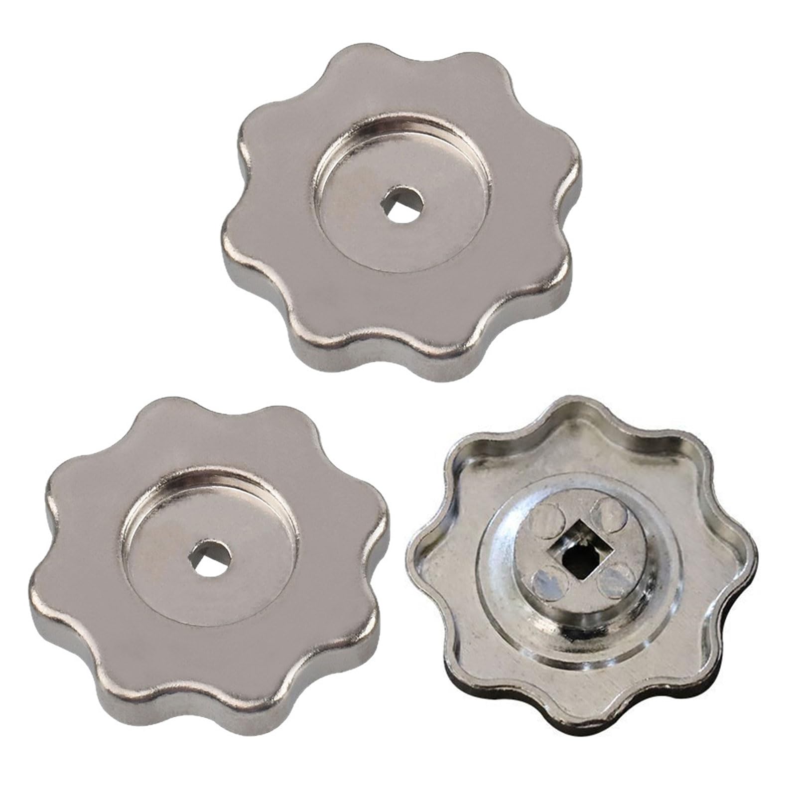 Hlzcmwi Zinc Alloy Knob Wheel For Gauge Control, 49 Mm Handwheel Three Pack Used During Automotive Cooling Service Maintenance Tasks Around Garage Storage