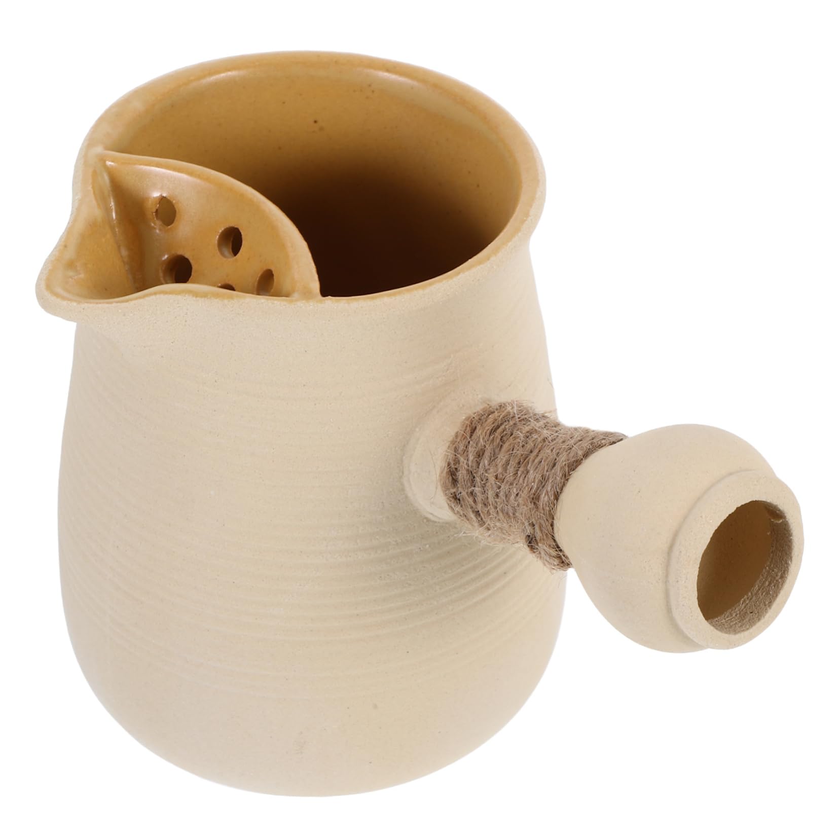 WEKADRIN Ceramic Teapot Camping Kettle for Boiling Water Lightweight Stovetop Pot for Outdoor Tea Coffee and Soup for Camping and Bbqs