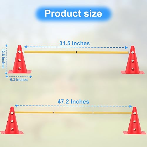 Miniatura 5 de Conos de entrenamiento de fútbol, conos de fútbol de agilidad, para interiores y exteriores y eventos festivos, conos de agilidad con 5 bastones de