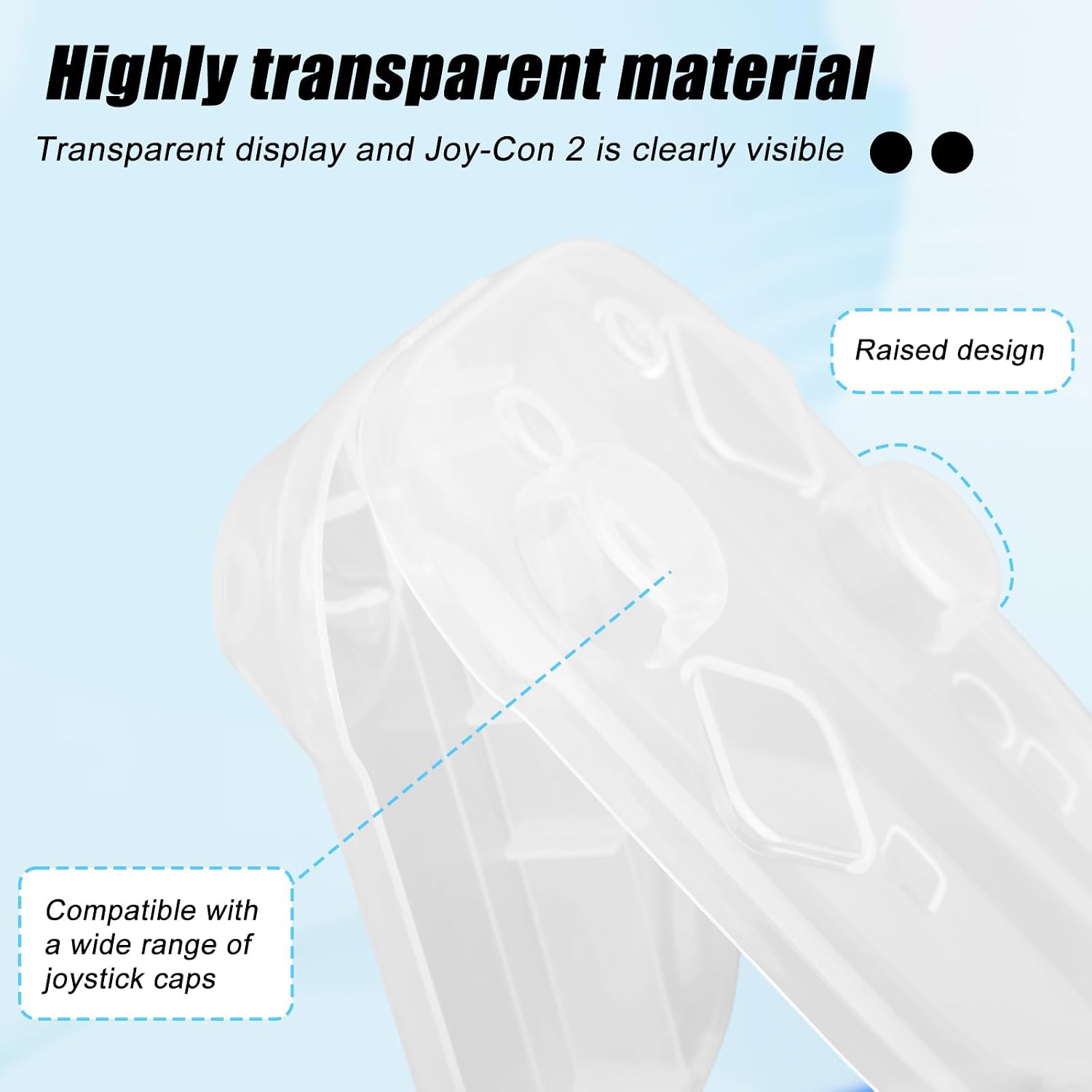 Transparent Storage Case for Joy-Con 2, Plastic Game Controller Protective Box Dust-Proof Portable Handheld Grip Shell with Precise Cutouts for Switch 2 Accessories Game Lover Gifts image 4