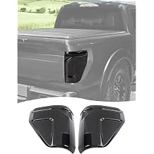 Hoolcar Tail Light Lamp Cover Guard Trim Compatible with Ford F150/Raptpr 2024-2025 Smoked Black