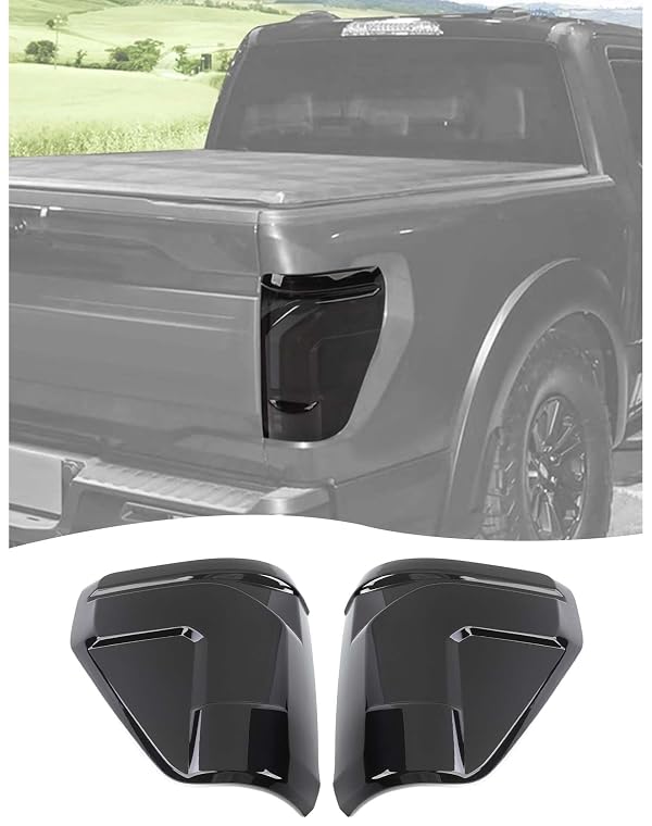 Hoolcar Tail Light Lamp Cover Guard Trim Compatible with Ford F150/Raptpr 2024-2025 (Smoked Black) by Hoolcar - Used condition - US$45.89