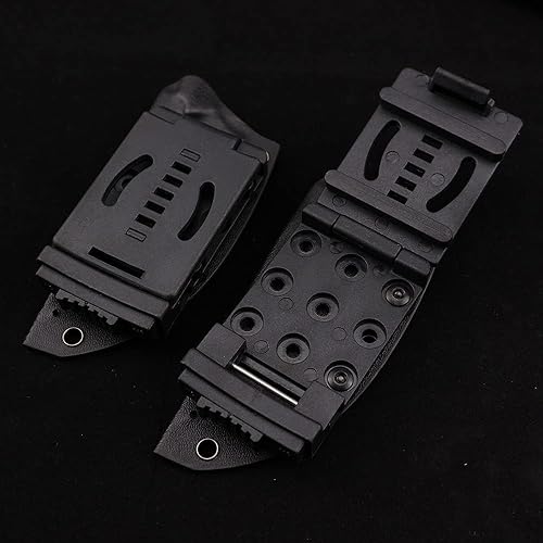 Miniatura 9 de Gtk490 Cuchillo de hoja fija, hoja de acero D2 mango G10 con funda Kydex EDC cuchillo de herramienta para acampar al aire libre senderismo (negro)