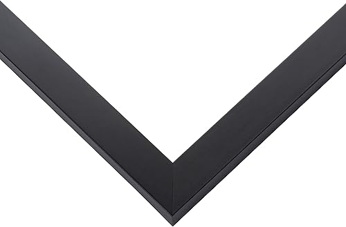 Miniatura 2 de Marco de fotos negro de madera real de 11 x 30 pulgadas de ancho de 0.75 pulgadas  Profundidad del marco interior de 0.5 pulgadas  Marco de fotos