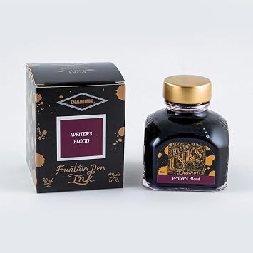Diamine Ink, 80ml Bottle, Writers Blood, 7110