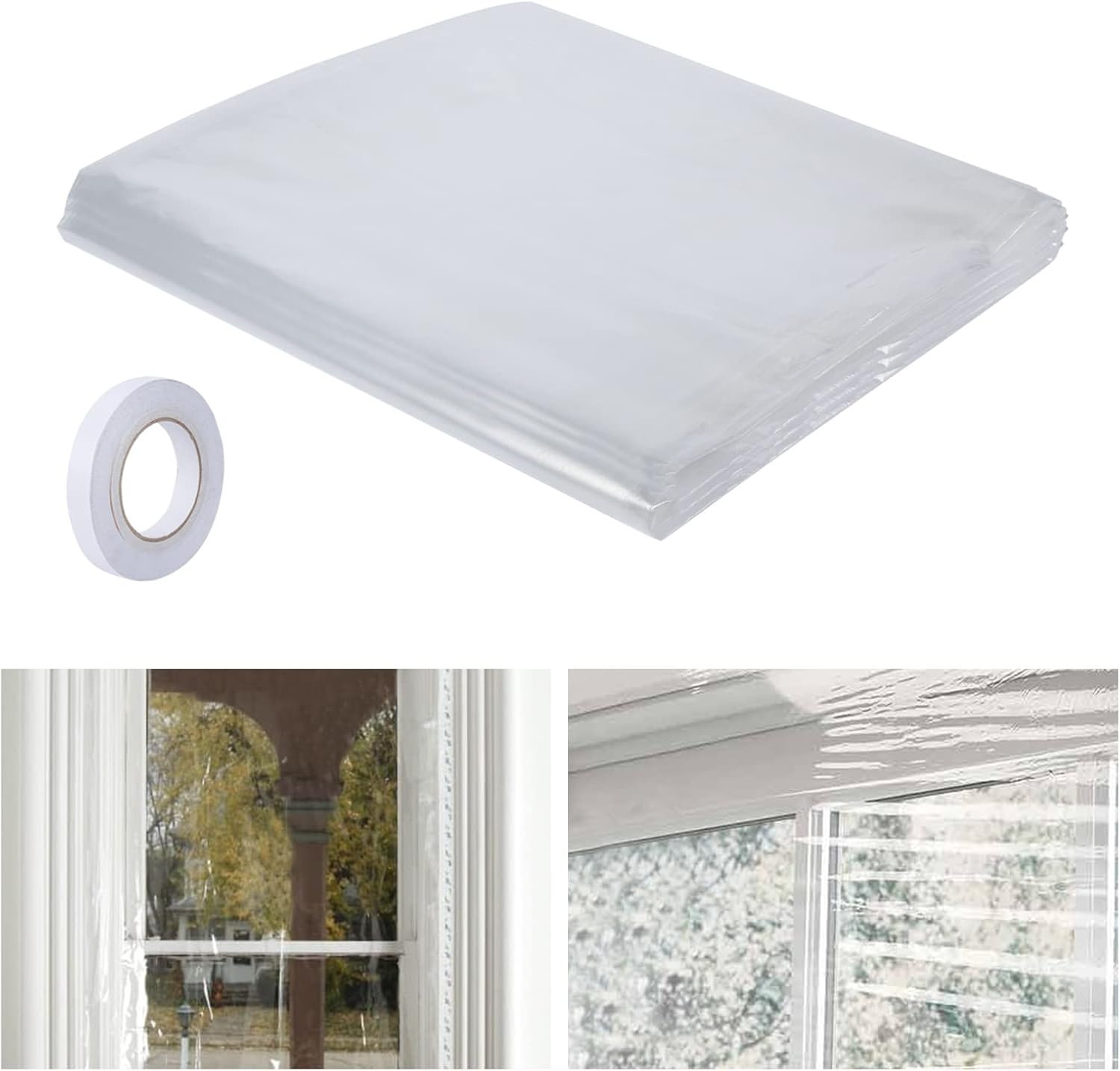 Window Insulation Kit for Winter 62 × 433 Inch Indoor 10Window