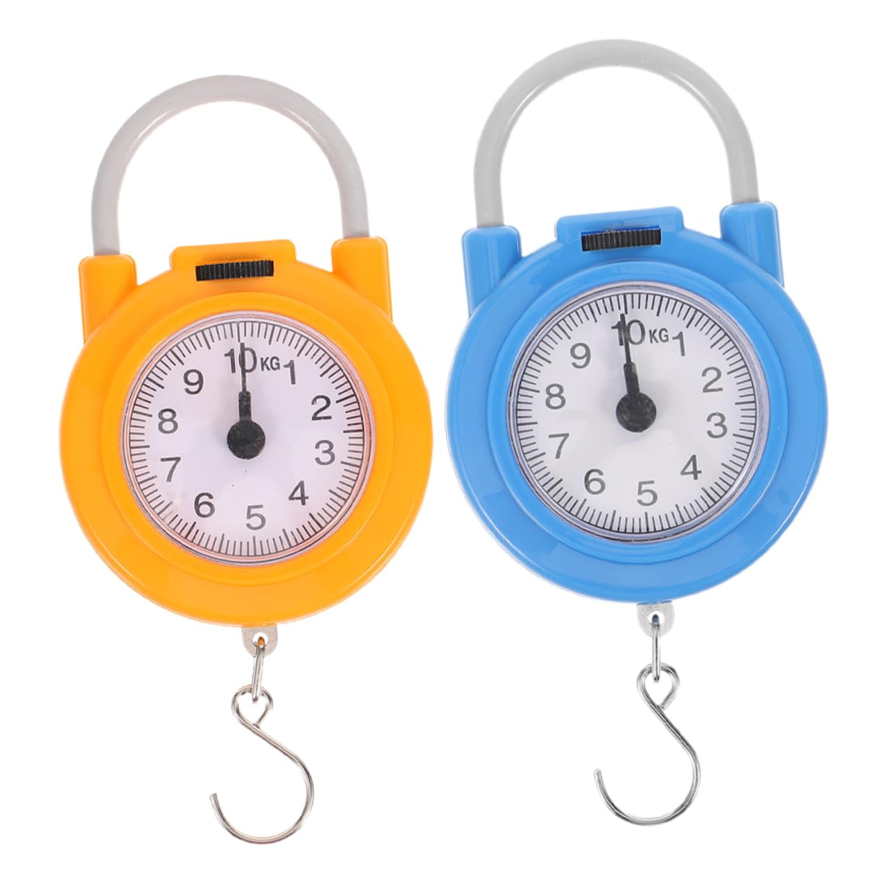 2 Pack Portable Digital Luggage Scale with Hook, 10kg