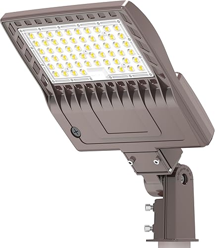 Miniatura 13 de Luz LED de Poste para Estacionamiento de 480V 320W con Montaje de Ajuste Deslizante, Luces LED Tipo Caja UL DLC Certificadas 44800LM 5000K Luces