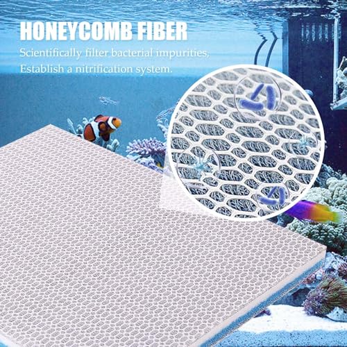 Image of Jainsons Pet Products Aquarium Filter Media, High Density Honeycomb Grid 8-Layer Filter Pads For Fish Tank Filter Reusable Filter Cotton Sponge Pad Accessories For Fish Tank Pond (50 *40*2 Cm 1PCS)