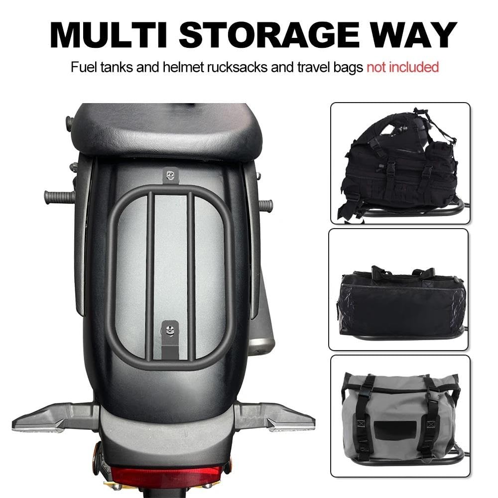 Gepäckträger Hinten Für Kawasaki Für Eliminator 500 2024 2025 Motorrad Heckgepäckträger Aus Stahl Schutzblech Gepäckträger Ablage Solositz Gepäckträger