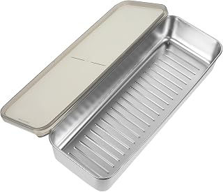 Stainless Steel Food Container with Lid Large Capacity Stackable Food Storage Box for Fridge and Freezer Vegetable Organizer for Kitchen and Home Use
