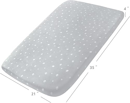 Miniatura 30 de Bassinet Sheets 2 Pack, Fit for Halo BassiNest Swivel, Glide, Flex Sleeper, 4moms Mamaroo Sleep Bassinet, Baby Boy/Girl, Ultra Soft & Super White &