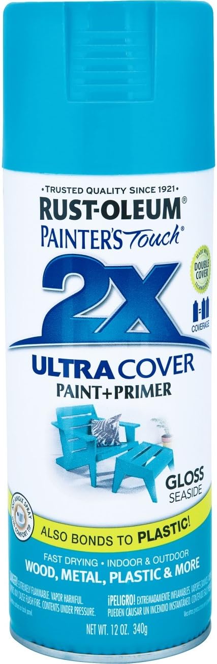 Rust-Oleum Painter's Touch Ultra Cover Gloss Seaside Spray Paint 12 oz.