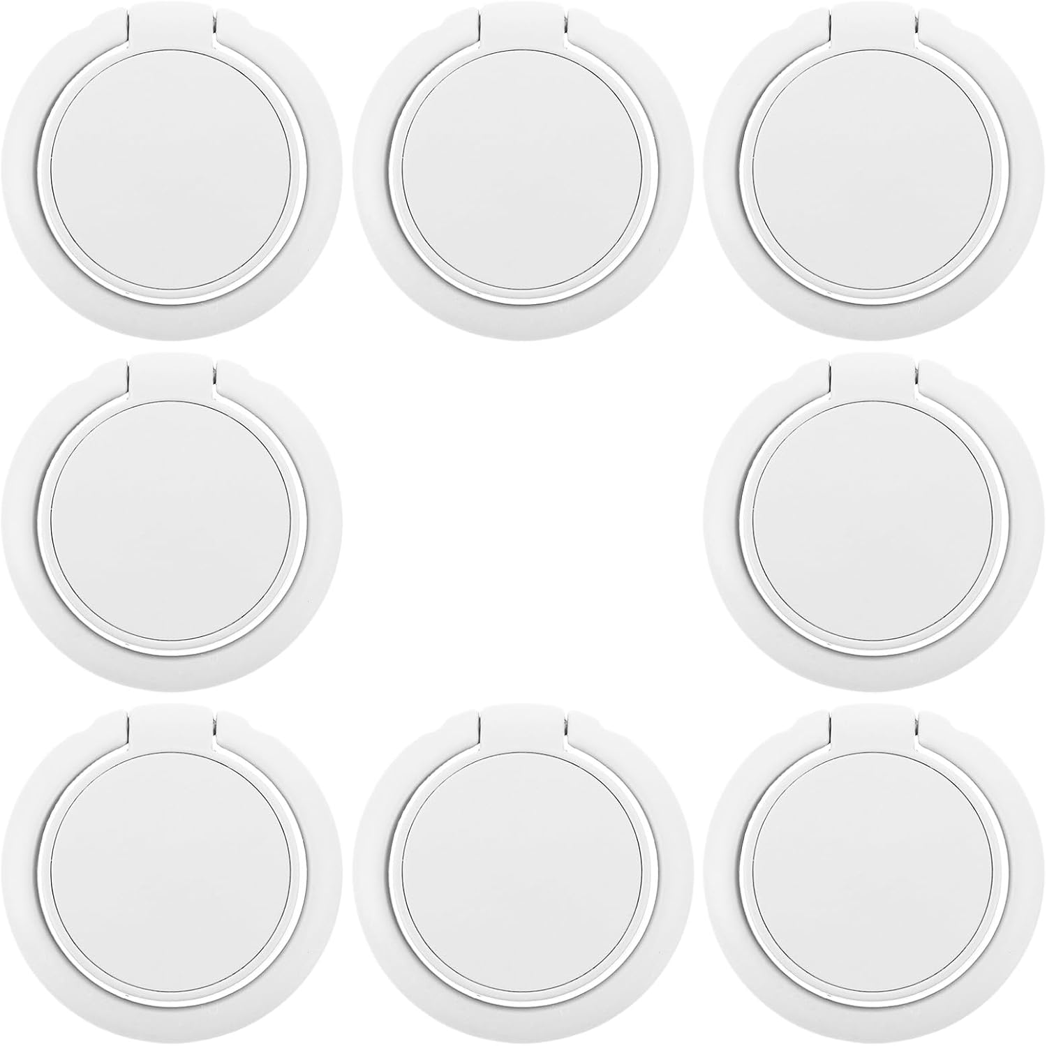 8pcs Wall Mounted Sunglass Holder - 180° Folding Eyewear Storage Organizer - Adhesive Glasses Holder for Home Office Car Driver Workshop White