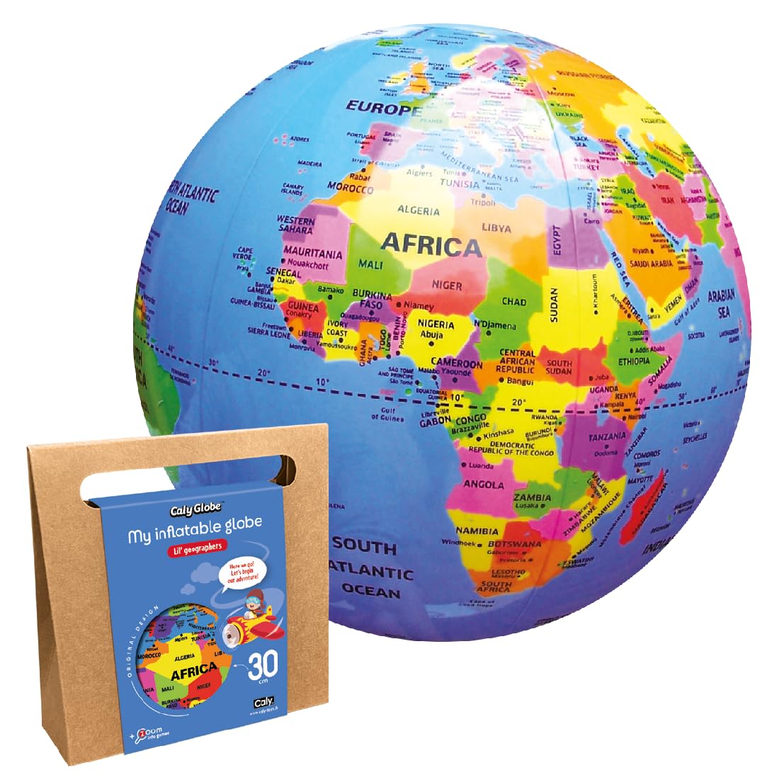 Caly Globe – My inflatable globe "Lil' geographers" - English - ref 010KB