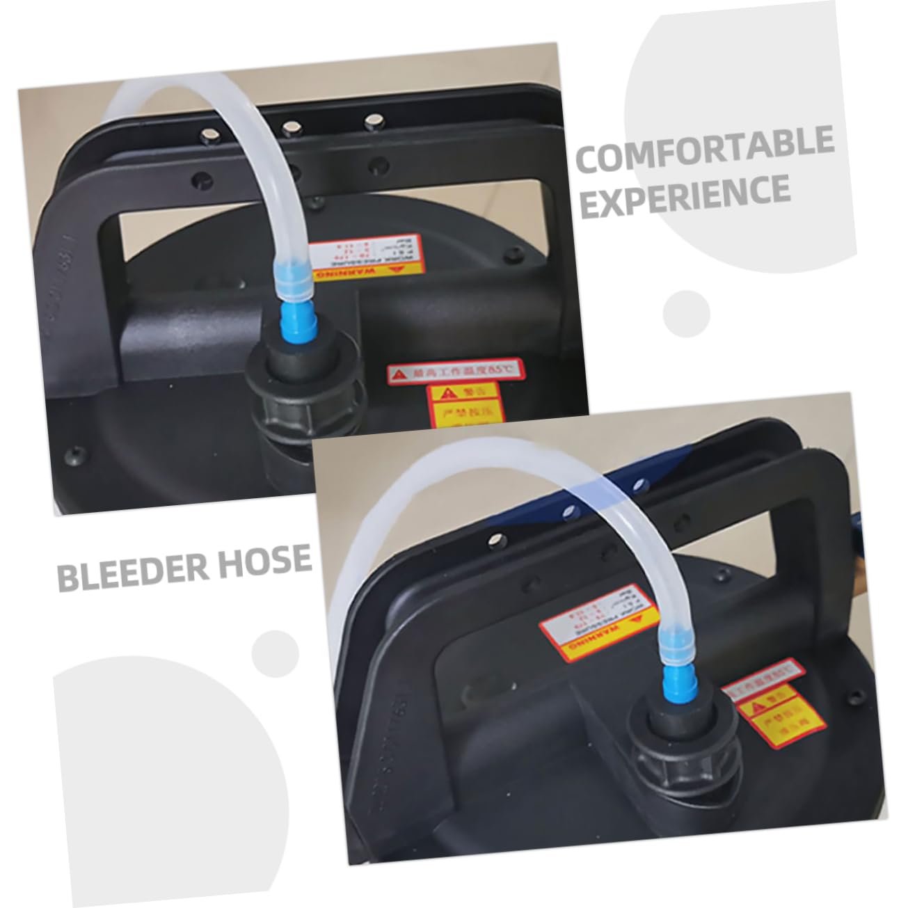 Mikinona 2pcs Brake Fluid Bleeder Hose Connector Tool Durable for Changes Precision Design Prevents Leakage for DIY Mechanics Professionals