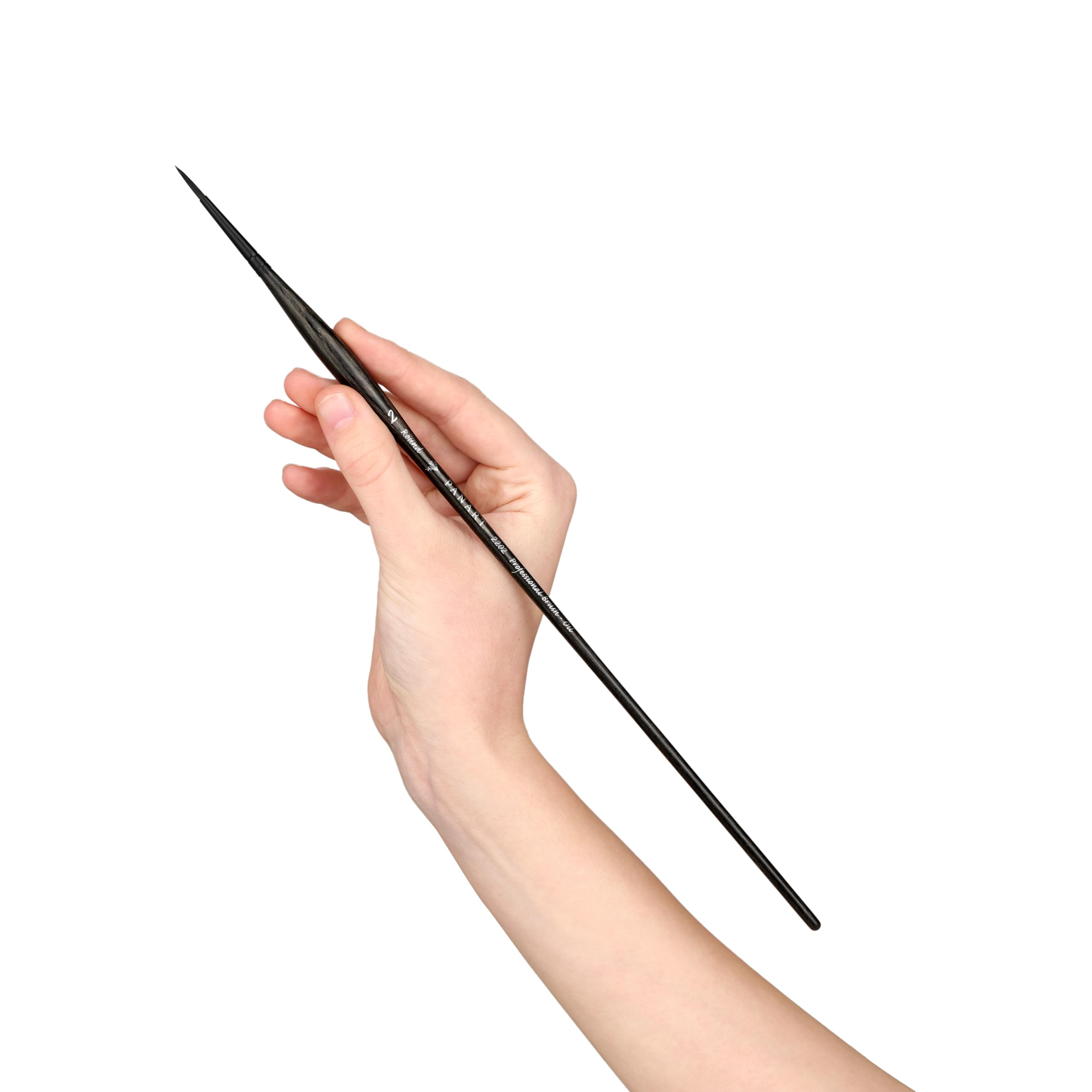 Pan Art Synthetic Fibre Round No. 02, Detail & Wash Brush for Oil Paints - Image 3