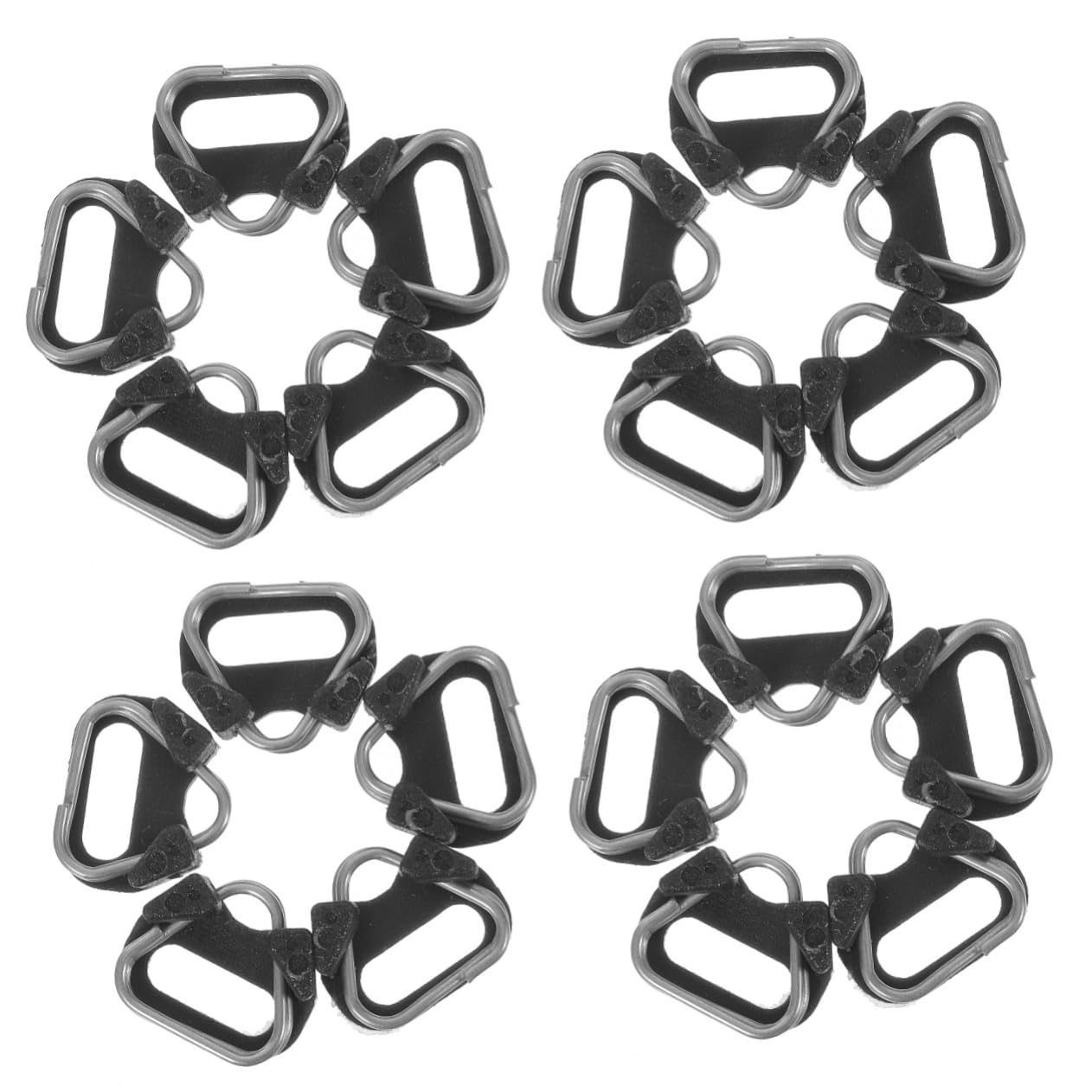 Gadpiparty Correa De Cámara Correa De Muñeca Enganches De Correa De Cámara Correa De Cámara Universal Cámaras De Anillo Anillas Divididas De Pesca Metal Black